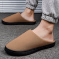 Winter Home Slippers Men's Shoes With Fur Warm Casual Slippers Men Slides Non-slip Footwear Comfortable Bedroom Shoe