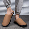 Winter Home Slippers Men's Shoes With Fur Warm Casual Slippers Men Slides Non-slip Footwear Comfortable Bedroom Shoe