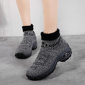 Cilool  Winter Women Warm Fur Sock Boots