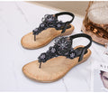 Cilool Open Toe Flowers Bohemian Sandals