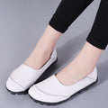 Cilool PU Leather Flat Shoes  Slip on Loafers