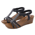 Cilool slope heel women sandals summer new national style