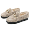 Cilool Furry Flats Loafers Fu61