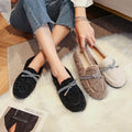 Cilool Furry Flats Loafers Fu62