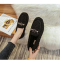 Cilool Furry Flats Loafers Fu64