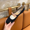 Cilool Comforthable French ladies Flat Shoes