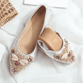 Cilool Rhinestone Flats Casual Comfort Dressy Flats For Wedding Fox Slippers