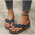 Sandals with Arch Support Anti-Slip wedges Sandal Vintage Flip Flop comfortable slippers Casual Wedge flat Sandals Shoes