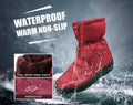 Waterproof zipper faux fur warm ankle boots Lightweight snow boots for women