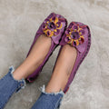 Retro personality folk style comfortable leather soft soled women's shoes